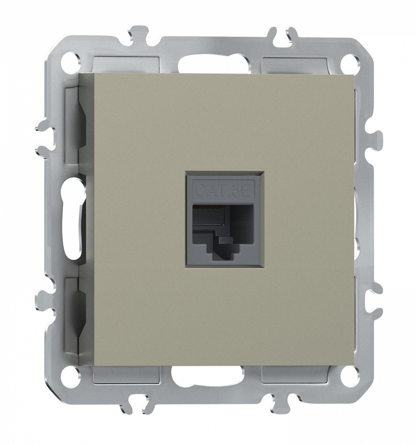 Компьютерная розетка одиночная RJ45 (cat.5/ClassE-8), Donel A07