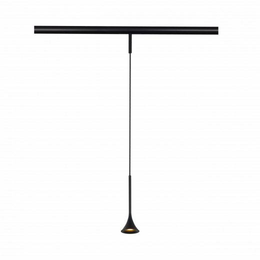ST688.436.05 Магнитный трековый светильник Черный LED 1*5W 3000K Lm Ra>90  IP20 D70xH225 24V - фото, цена