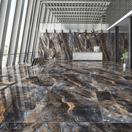 Керамогранит Neodom Titanium Lawa Nero Polished 120x280