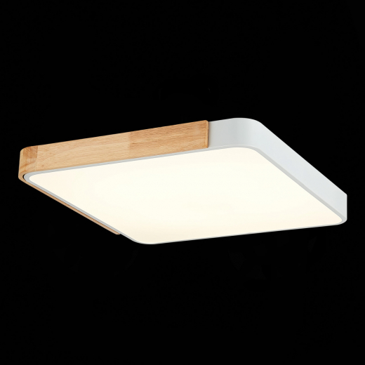 SLE201252-01 Светильник потолочный Белый, Светлое дерево/Белый LED 1*42W 3000K/4000K/6000K - фото, цена