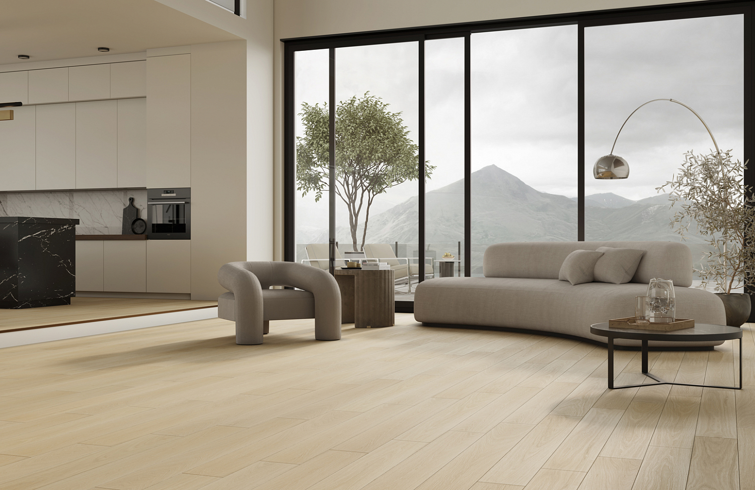 Кварцевый паркет Quartz Parquet Классик Дуб Испанский  404 7/1,2 мм