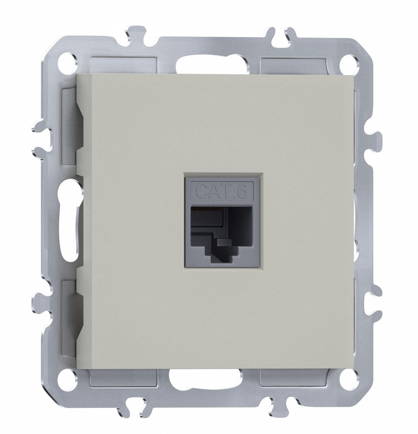  Компьютерная розетка одиночная RJ45 (cat.6/ClassE-8), Donel A07