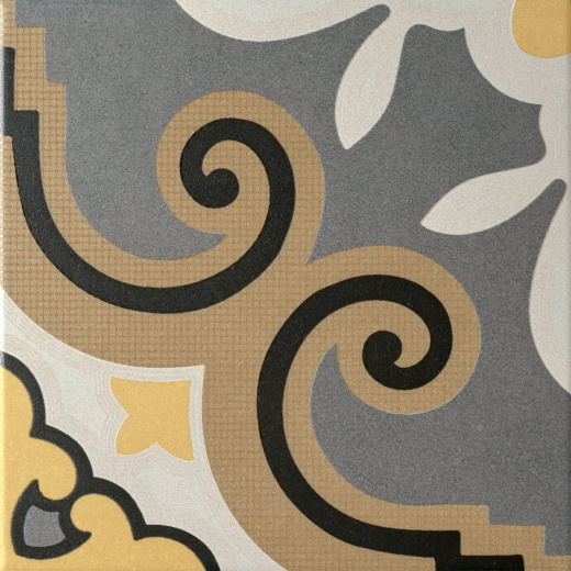 Керамогранит Motto Monotone Midnight Decor Matt 20x20