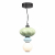 SL6134.403.01 Светильник подвесной ST-Luce черный/зелёный, синий, опаловый LED 1*8W 3000K - фото, цена