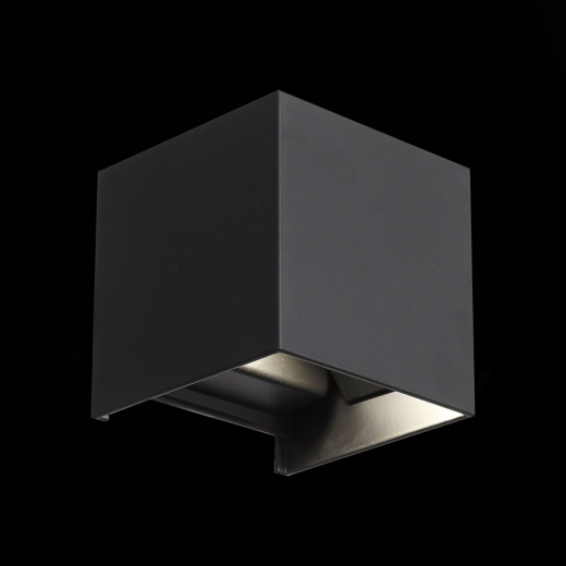 SL560.401.02 Светильник уличный настенный ST-Luce Черный/Черный LED 2*3W 4000K - фото, цена