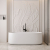 Ванна из искусственного камня ABBER Stein AS9607 белая матовая