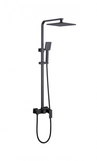 Душевая стойка ABBER Daheim AF8220BL без излива, черный матовый