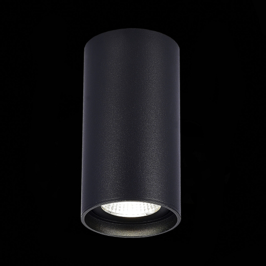 ST157.442.15 Светильник потолочный Черный LED 1*15W 4000K 1 200Lm Ra>90 60° IP44 D75xH140 220-265V - фото, цена