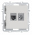 Розетка комбинированная RJ45/TV cat.6, ClassE-8/0-2400 МГц, Donel A07