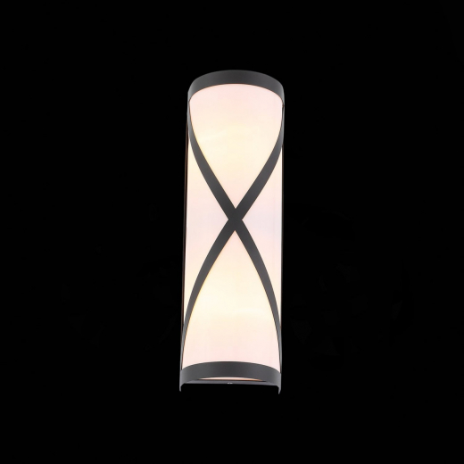 SL076.411.01 Светильник уличный настенный ST-Luce Черный/Белый E27 2*60W - фото, цена
