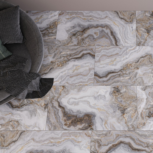 Керамогранит Neodom Luxury Arabesque Grey Polished 60x120