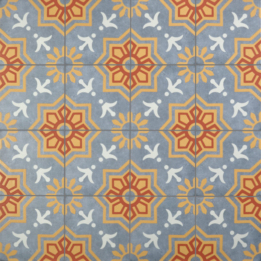 Керамогранит Motto Palmas Blue Decor 2 20x20