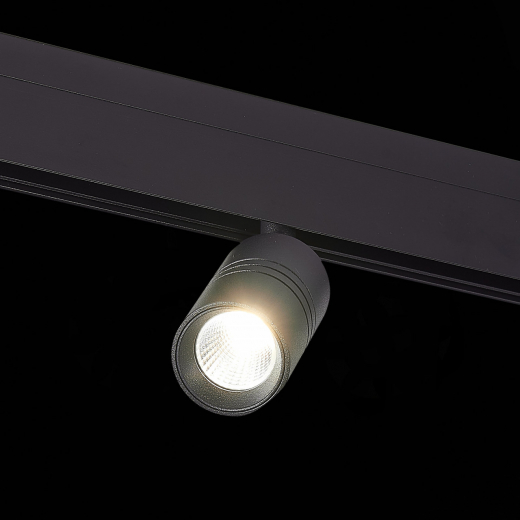 ST365.446.07 Магнитный трековый светильник Черный LED 1*7W 4000K 595Lm Ra>90 36° IP20 D44xH90 48V - фото, цена