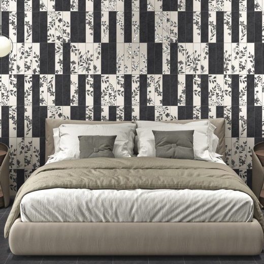 Керамогранит Motto Levels Black Decor 1 Matt 6x25