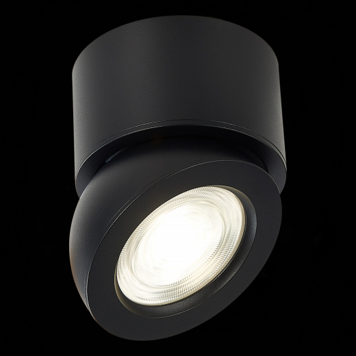 ST654.442.10 Светильник потолочный Черный LED 1*10W 4000K 850Lm Ra>90 38° IP20 D95xH96 180-240V - фото, цена