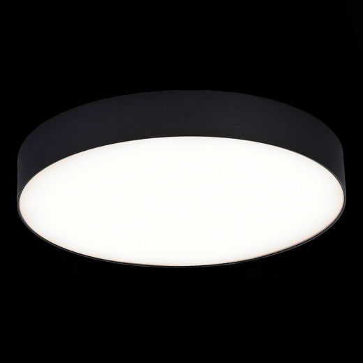 ST606.442.48 Светильник потолочный Черный LED 1*48W 4000K 4 320Lm Ra>85 120° IP20 D400xH55 185-265V - фото, цена