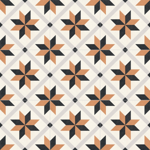 Керамогранит Motto Levels Orange Decor 1036 20x20