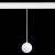 ST354.533.12 Магнитный трековый светильник подвесной Белый LED 1*12W 3000K 750Lm Ra>80 36° IP20 D100 - фото, цена