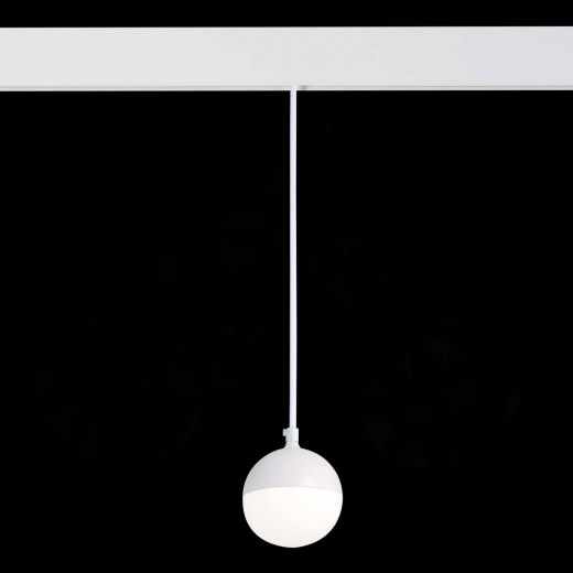 ST358.543.07 Магнитный трековый светильник подвесной Белый LED 1*7W 4000K 520Lm Ra>80 120° IP20 D90x - фото, цена