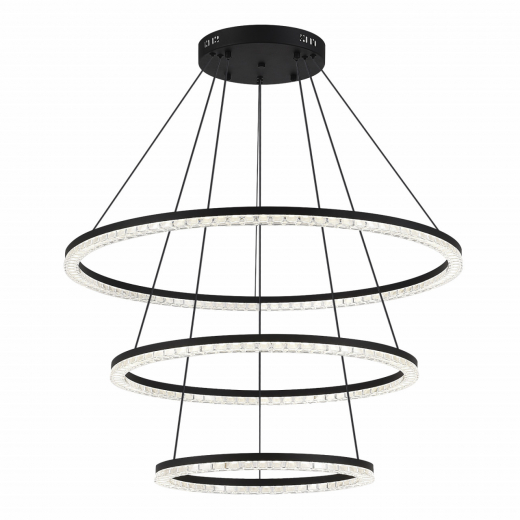 SL1018.403.03 Светильник подвесной ST-Luce черный/прозрачный LED 1*130W 4000K - фото, цена