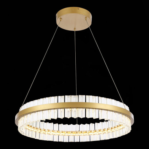 SL383.213.01 Светильник подвесной ST-Luce Матовое золото/Прозрачный LED 1*44W 3000K - фото, цена