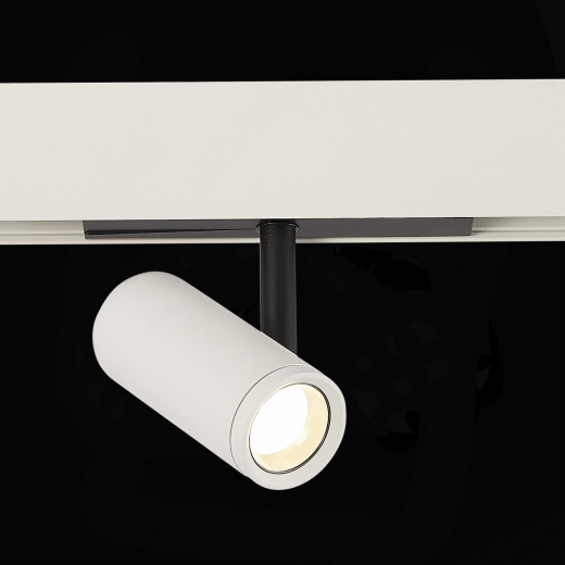 ST808.546.08 Магнитный трековый светильник Белый, Черный LED 1*8W 4000K 650Lm Ra>90 36° IP20 D42xH13 - фото, цена