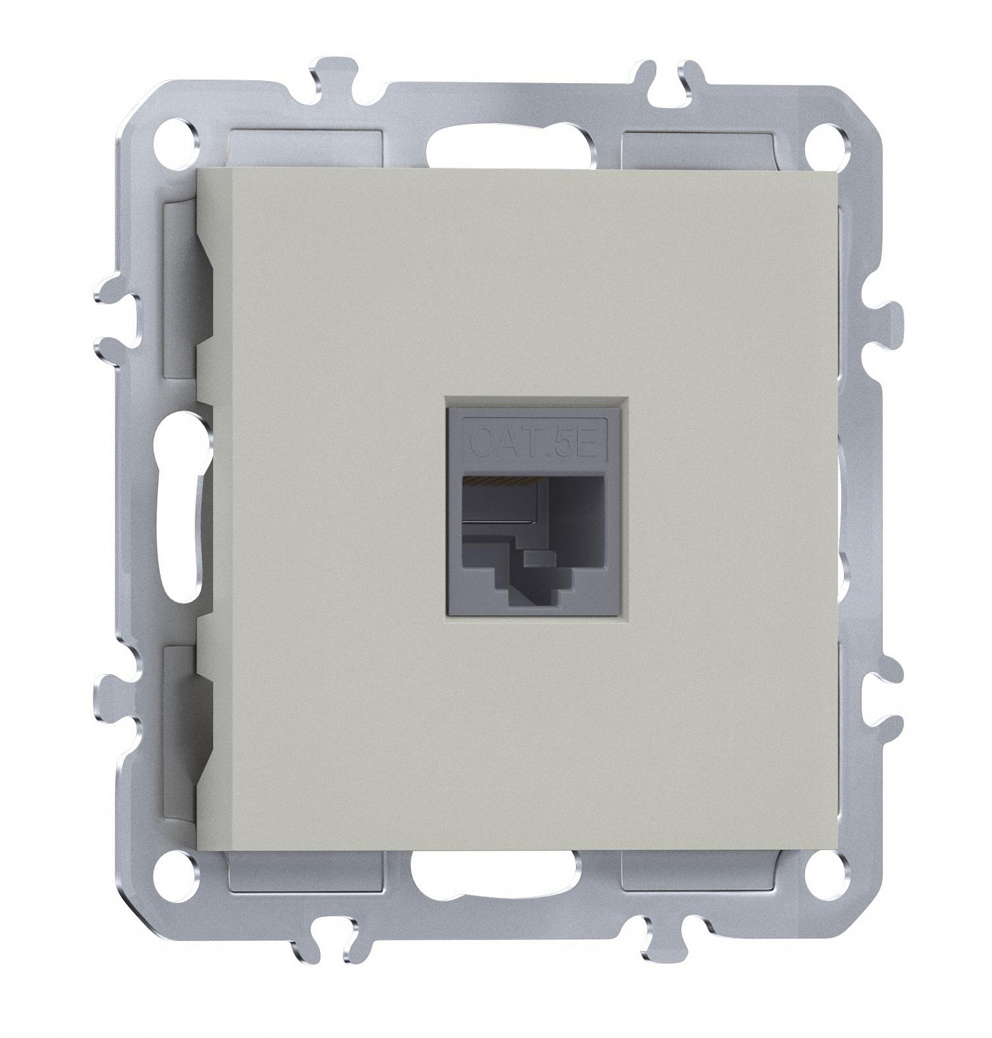 Компьютерная розетка одиночная RJ45 (cat.5/ClassE-8), Donel A07