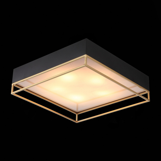 SL1127.422.05 Светильник потолочный ST-Luce Черный, Матовое золото/Белый E27 5*40W - фото, цена
