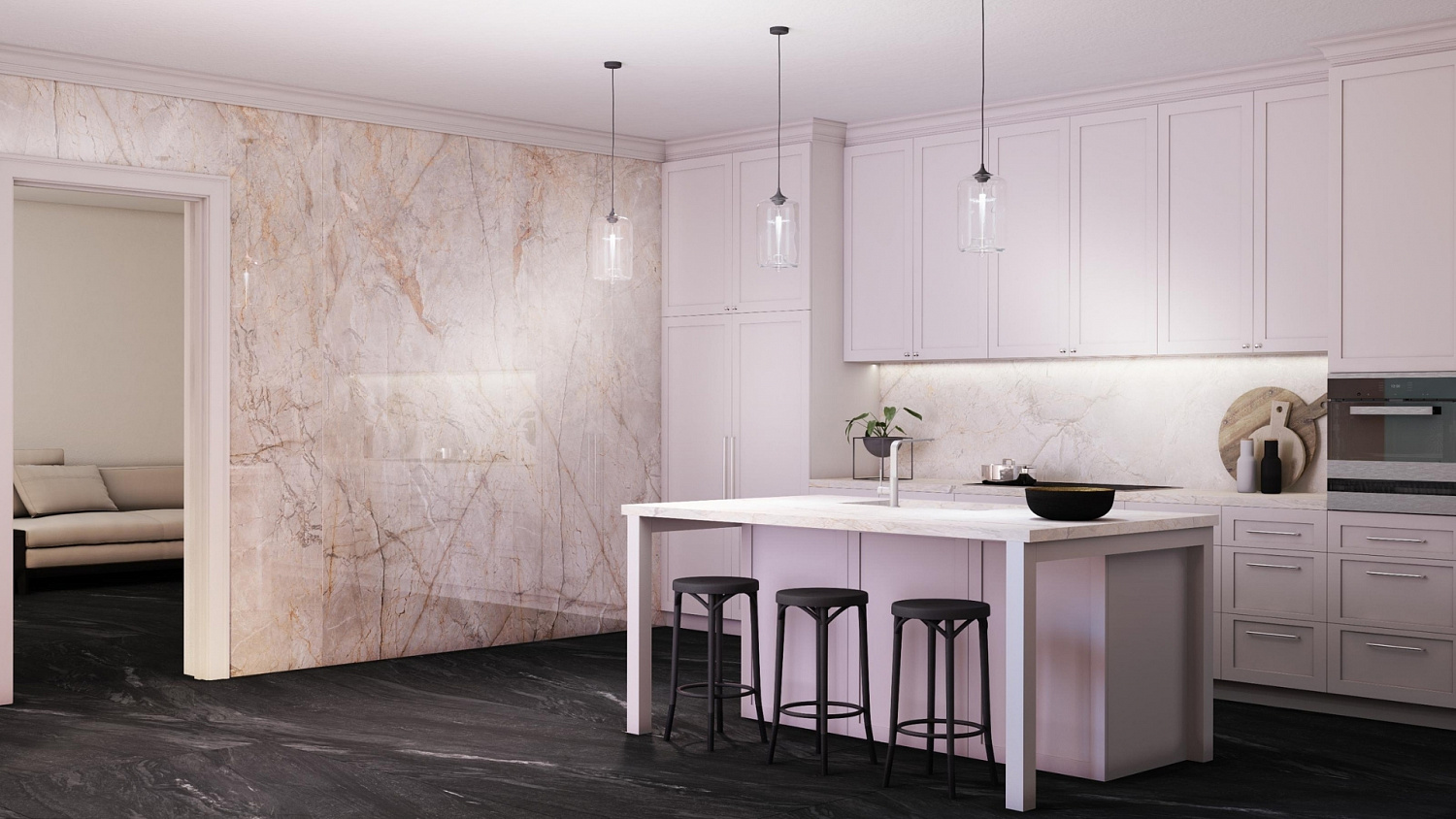 Керамогранит Neodom Titanium Silver River Classic Polished 120x280