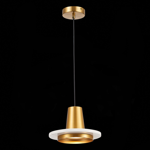 SL1212.203.01 Подвес ST-Luce Латунь/Латунь, Белый LED 1*12W 3000K - фото, цена
