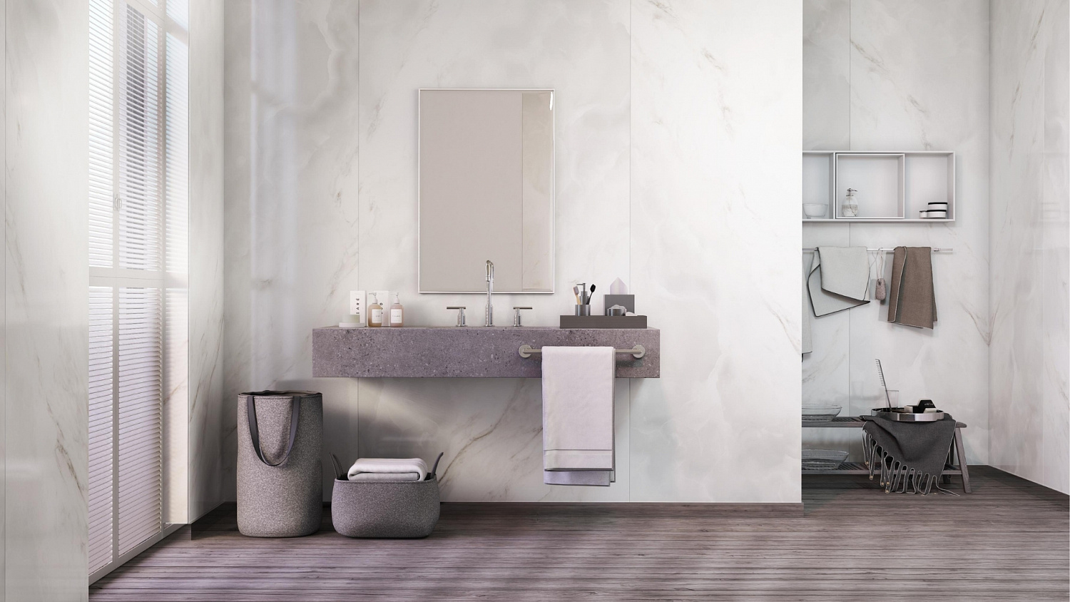 Керамогранит Neodom Titanium Crystal Onyx Bianco Polished 120x280