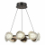 SL6018.203.64 Светильник подвесной ST-Luce черный/ золотистый / прозрачный LED 1*64W 4000K - фото, цена