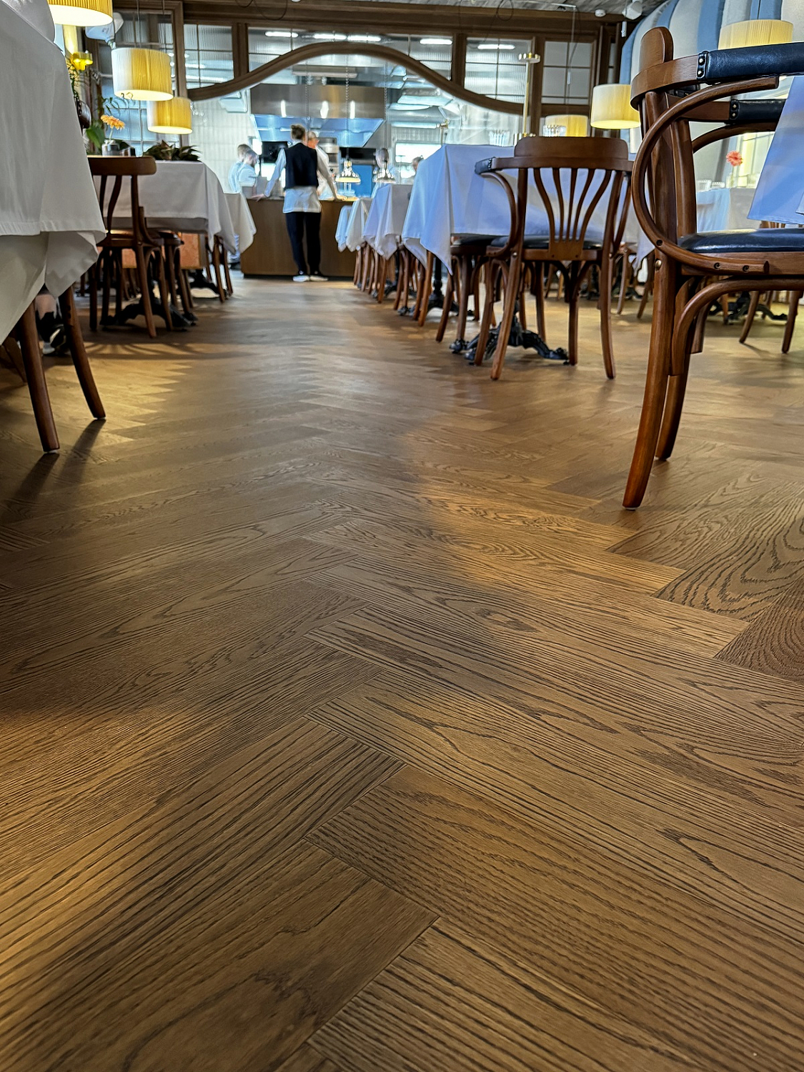 Кварцевый паркет Quartz Parquet Английская Ёлка Дуб Рустикальный 33-410 5/0,6 мм 