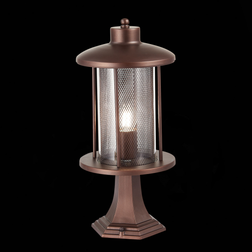 SL080.405.01 Светильник уличный наземный ST-Luce Темный кофе/Прозрачный, Темный кофе E27 1*60W - фото, цена