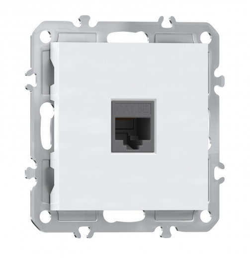 Компьютерная розетка одиночная RJ45 (cat.5/ClassE-8), Donel A07
