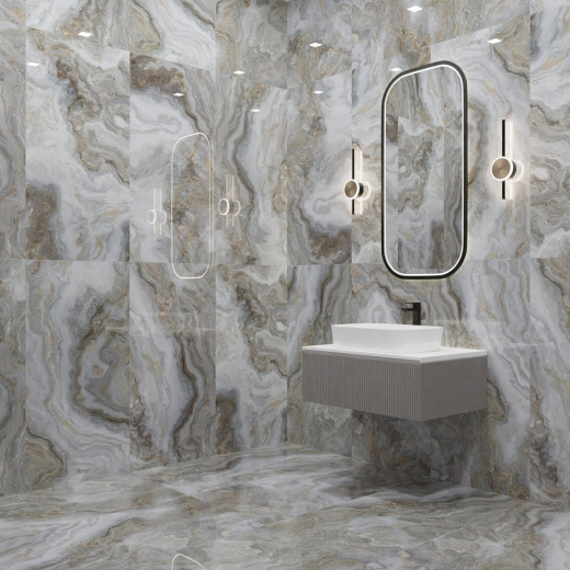 Керамогранит Neodom Luxury Arabesque Grey Polished 60x120