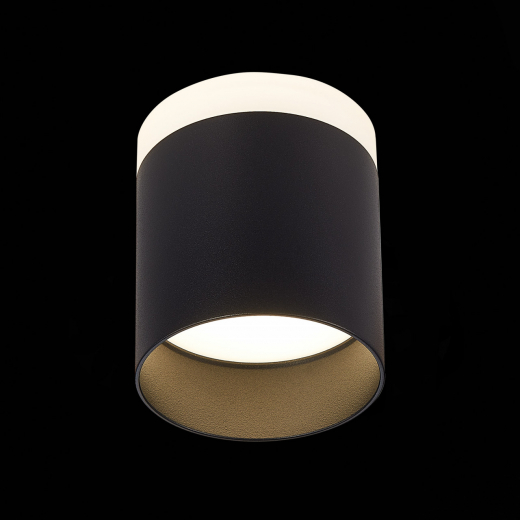 ST102.442.12 Светильник потолочный Черный LED 1*12W 4000K 936Lm Ra>80 120° IP20 D100xH90 170-240V - фото, цена