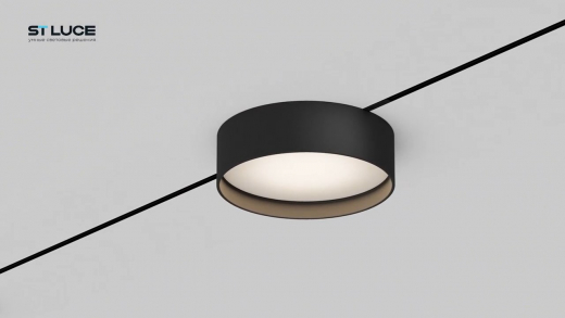 ST670.446.12 Магнитный трековый светильник Черный LED 1*12W 4000K 500Lm Ra>80 100° IP20 D113xH34 24V - фото, цена