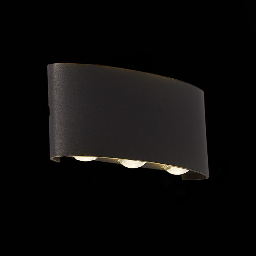 SL089.401.06 Светильник уличный настенный ST-Luce Черный кварцевый LED 6*1W 4000K - фото, цена