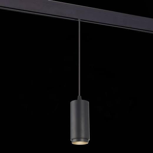 ST357.433.06 Магнитный трековый светильник подвесной ZOOM Черный LED 1*6W 3000K 667Lm Ra>80 10-60° I - фото, цена