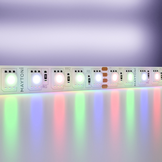 Светодиодная лента 24В 5050 21Вт/м Цветная (RGB) 5м IP20 - фото, цена