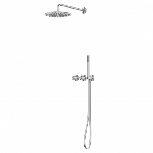 Душевая система ABBER Wasser Kreis 316 AF8118BST скрытого монтажа без излива, брашированная сталь