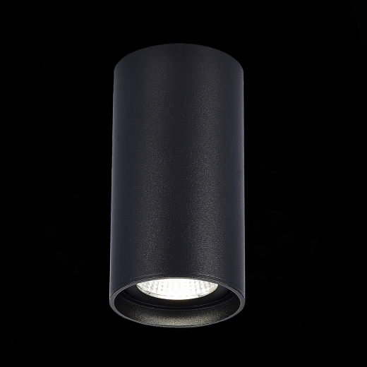 ST157.432.15 Светильник потолочный Черный LED 1*15W 3000K 1 200Lm Ra>90 60° IP44 D75xH140 220-265V - фото, цена