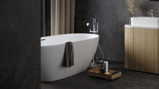 Керамогранит Kerranova Krater Dark Grey Str. 60x120