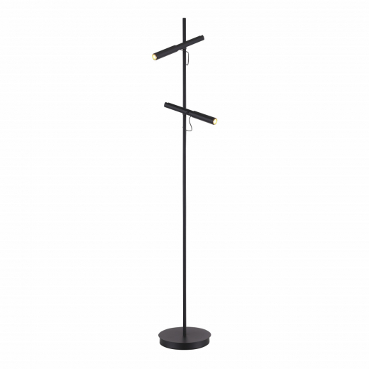 SL6210.405.02 Светильник напольный ST-Luce Черный/Черный, Золотистый LED 2*3W 3000K - фото, цена