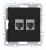 Компьютерная розетка двойная RJ45 + RJ45 (cat.5/ClassE-8/8), Donel A07
