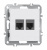 Розетка комбинированная RJ11 + RJ45 (cat.3/5e/ClassE-4/8), Donel A07