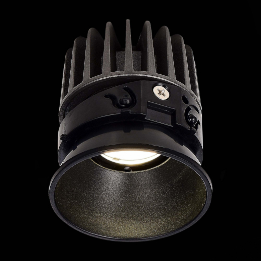 ST851.438.12 Светодиодный модуль Черный LED 1*12W 3000K 960Lm Ra>90 36°IP20 D69xH85 220-240V(глянец) - фото, цена