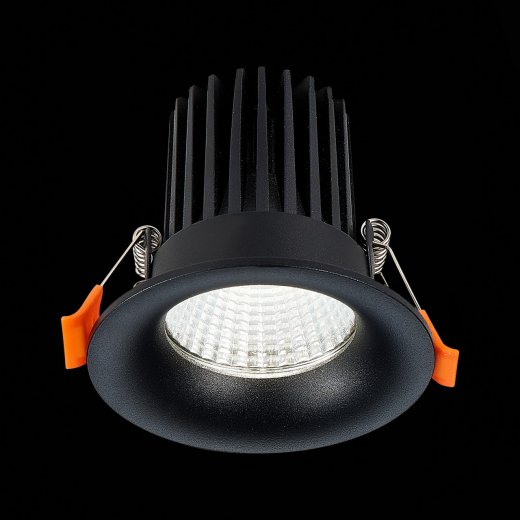 ST703.448.10 Св-к встр. Черный LED 1*10W 4000K 900Lm Ra>90 38° IP20 D85xH75 170-240V - фото, цена