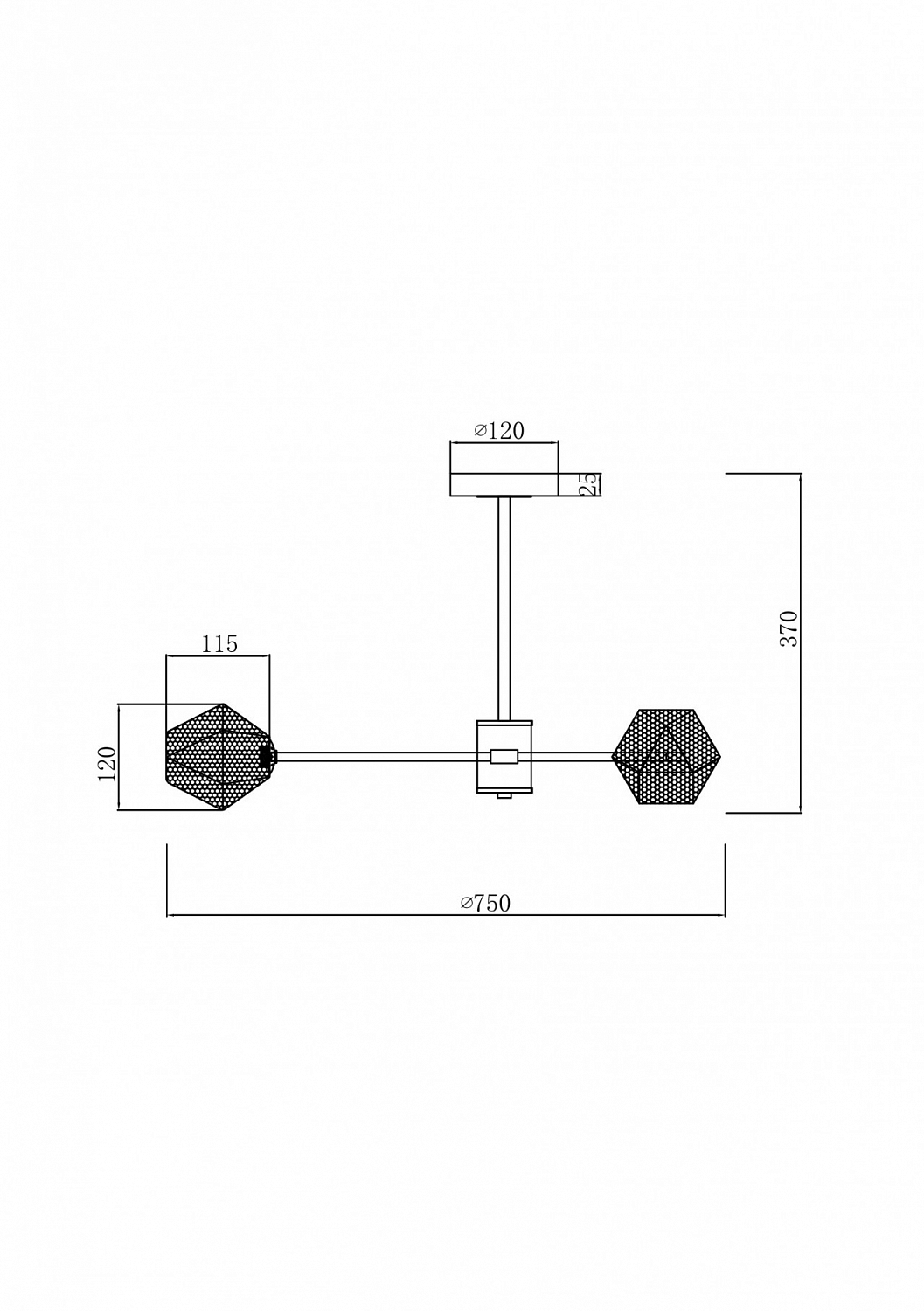 Люстра FR5328CL-06B Флористический / Floristic G9x6